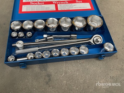 2026 Welgtek 25 Pcs  3/4" Socket Wrench Set CT122501 Divers  (Unused)