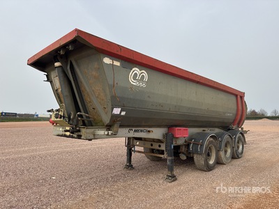 2004 Menci SA740R Semi Remorque Benne 3 Essieux Tri/A مقطورة للتفريغ الخلفي