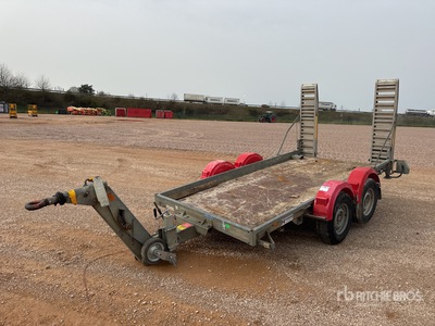 2012 Hubiere H212L14CF Remorque 2 Essieux T/A Remorque pour équipement