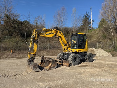 2019 Komatsu PW118MR-11 Pelle Sur Pneus Escavatore gommato
