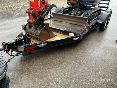 2021 Pratt 14 ft T/A Equipment Trailer