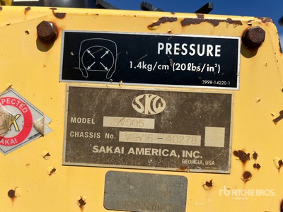 2006 Sakai SV505T Padfoot Drum Compactor (Inoperable)