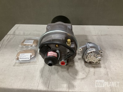 (32) Vehicular Brackets, (1) Alternator, (1) Air Dryer & Assorted Items
