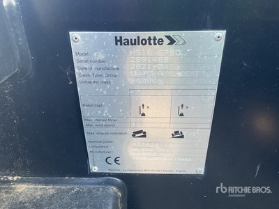 2021 Haulotte HS18E PRO Scissor Lift