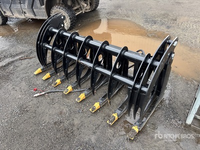 2026 GIYI GY-RP72 72 in Râteau à roches pour Chargeuse à direction à glissement