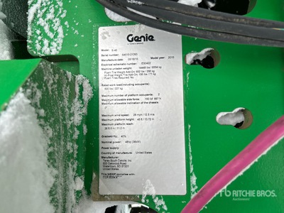 2015 Genie S45 4WD Diesel Nacelle téléscopique