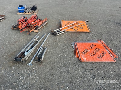 Quantity of Safety Equipment Cones and Signage