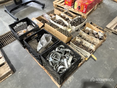 Quantity of Assorted Nipples, Bushings, Piping, Brass Valves, Fasteners and Rail Road Unions Fittings