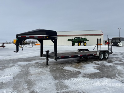 2024 Real Industries 24 ft T/A Gooseneck Equipment Trailer