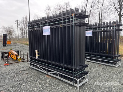 Quantity of (20) Canex 10 ft x 7 ft Powder Coated Wrought Iron Ogrodzenie terenu (Unused)