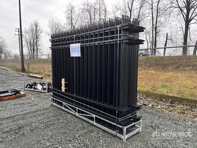 Quantity of (20) Canex 10 ft x 7 ft Powder Coated Wrought Iron Ogrodzenie terenu (Unused)