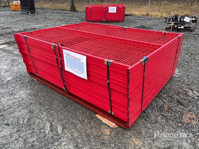 Quantity of (30) Canex 8 ft x 6 ft Powder Coated Site Fence (Unused)