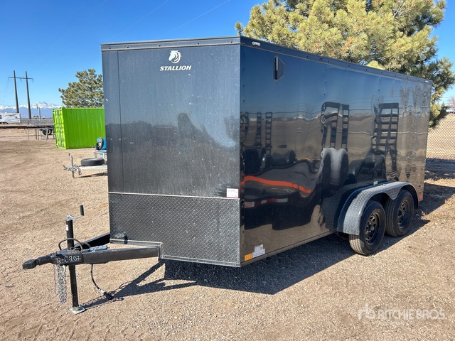 2024 Stallion 14 ft T/A Enclosed Trailer