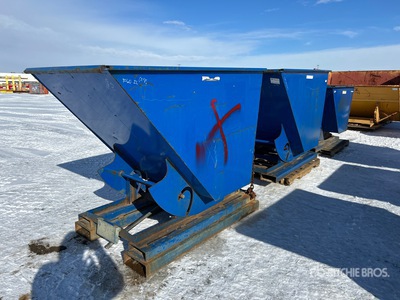 Quantity of (3) Tip Bins Self-Dumping Hopper