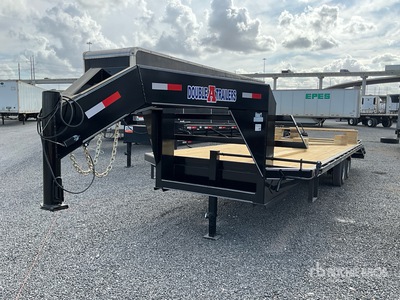2026 Double A 25 ft T/A Gooseneck Equipment Trailer