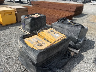 Quantity of (3) Pallets of 3 Dewalt generators, 1 Generac generator Portable Generator Set (Inoperable)