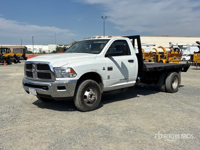 2012 Dodge Ram 3500 4x2 Flatbed Truck