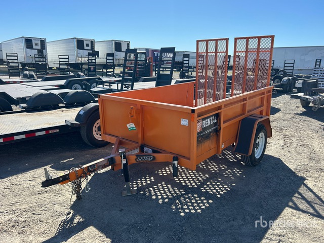 2021 Pratt 8 ft S/A Utility Trailer