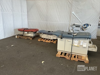 (3) Examination Tables, (1) Surgical Light & (1) Electrocardiograph