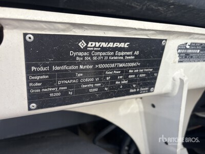 2021 Dynapac CC6200 VI Double Drum Roller