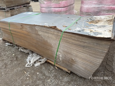Quantity of (250) 4 ft x 10 ft Thermoply معدات بناء متنوعة