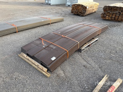Quantity of (44) 1 in x 12 in x 12 ft Composite Brown Boards