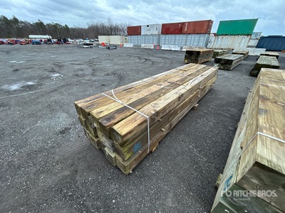 Quantity of (15) 8 in x 8 in x 14 ft Pressure Treated Lumber