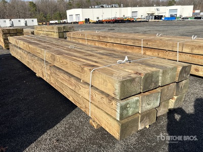 Quantity of (12) 8 in x 10 in x 20 ft Pressure Treated Lumber