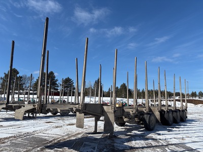 2019 Timmins DDL50-3A-STAL 50 ft Quad/A Remolque de troncos