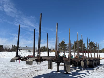 2019 Timmins DDL50-3A-STAL 50 ft Quad/A Hayrack Log Trailer