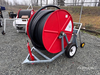 Farm Boss Portable 2 in Irrigation Hose Reel