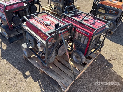 Quantity of (2) Honda EB6500X 6.5 kW Mobile Generatore