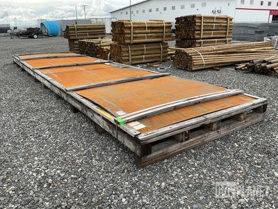 (3) 33’ x 8’ x .25” Metal Plates