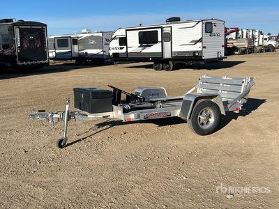 2013 Aluma 548LW 8 ft S/A Motorcycle Utility Trailer