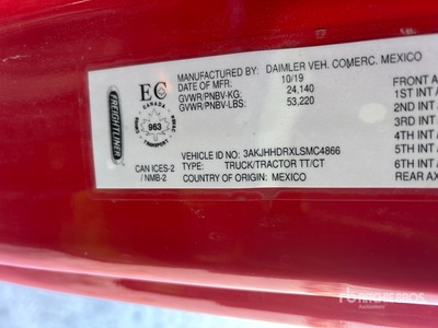 2019 Freightliner Cascadia 126 6x4 トラックトラクター（T/A）