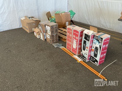 (21) Oxygen Mask Connectors, (11) Pairs of Boots, (38) Bags & Assorted Items