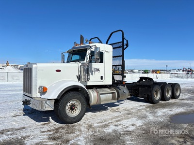 2021 Peterbilt 367 8x6 Logging Tri/A Day Cab Truck Tractor