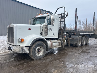 2021 Peterbilt 367 8x6 Logging Tri/A Day Cab Truck Tractor