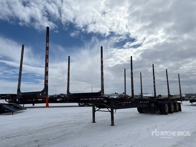 2022 Doepker 53 ft Tri/A Hayrack Log Trailer