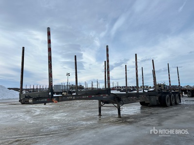 2007 Doepker 53 ft Tri/A Hayrack Log Trailer