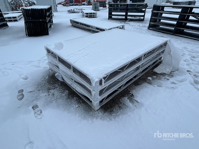 Quantity of (2) 2025 BYT BDF6 6 ft x 8 ft 5 in Aluminum Boat Dock Section Kit (Unused)