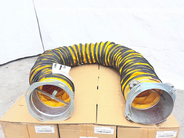 Quantity of (4) 8 in x 15 ft Air Duct Hose Assemblies (Unused)