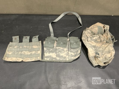 (163) M4 Three Mag Pouches, (64) Bandoleer Ammunition Pouches & Assorted Items