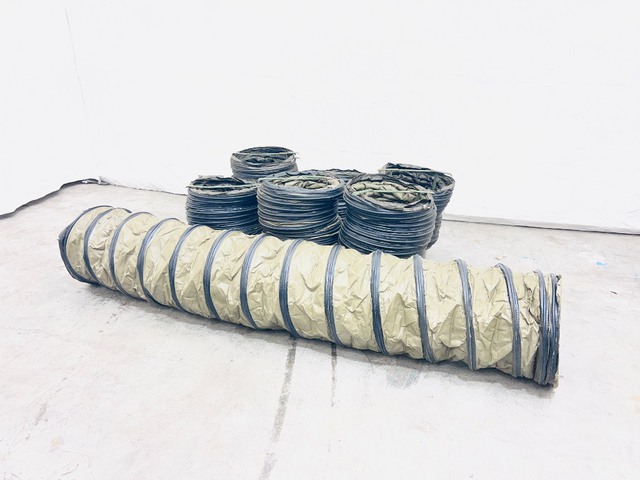 Quantity of (6) 16 in x 8 ft Air Duct Hose Assemblies