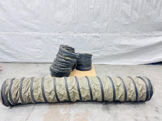 Quantity of (5) 16 in x 8 ft Air Duct Hose Assemblies