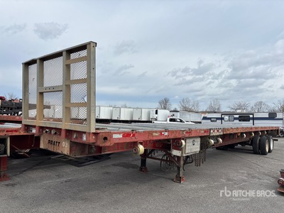 2005 Pratt 48 ft T/A Remorque à plateau