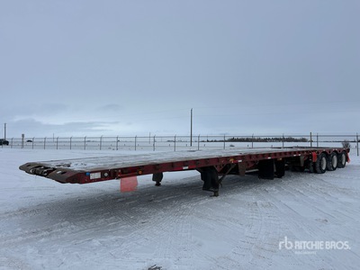 2008 Peerless PPT-75-53106-24 53 ft 24-Wheel Flatbed Oilfield Trailer