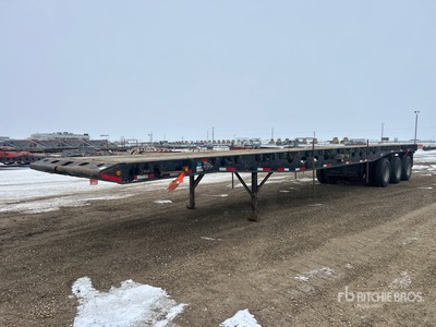 2004 Peerless PPT-45-5086-3A 48 ft Tri/A Flatbed Oilfield Trailer