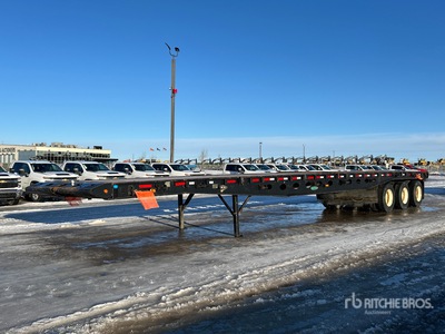 2000 Peerless PPT4553863A 53 ft Tri/A Flatbed Remorque pour champ pétrolifère