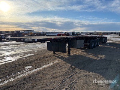 2014 Doepker 32 ft Super B-Train Lead مقطورة مسطحة